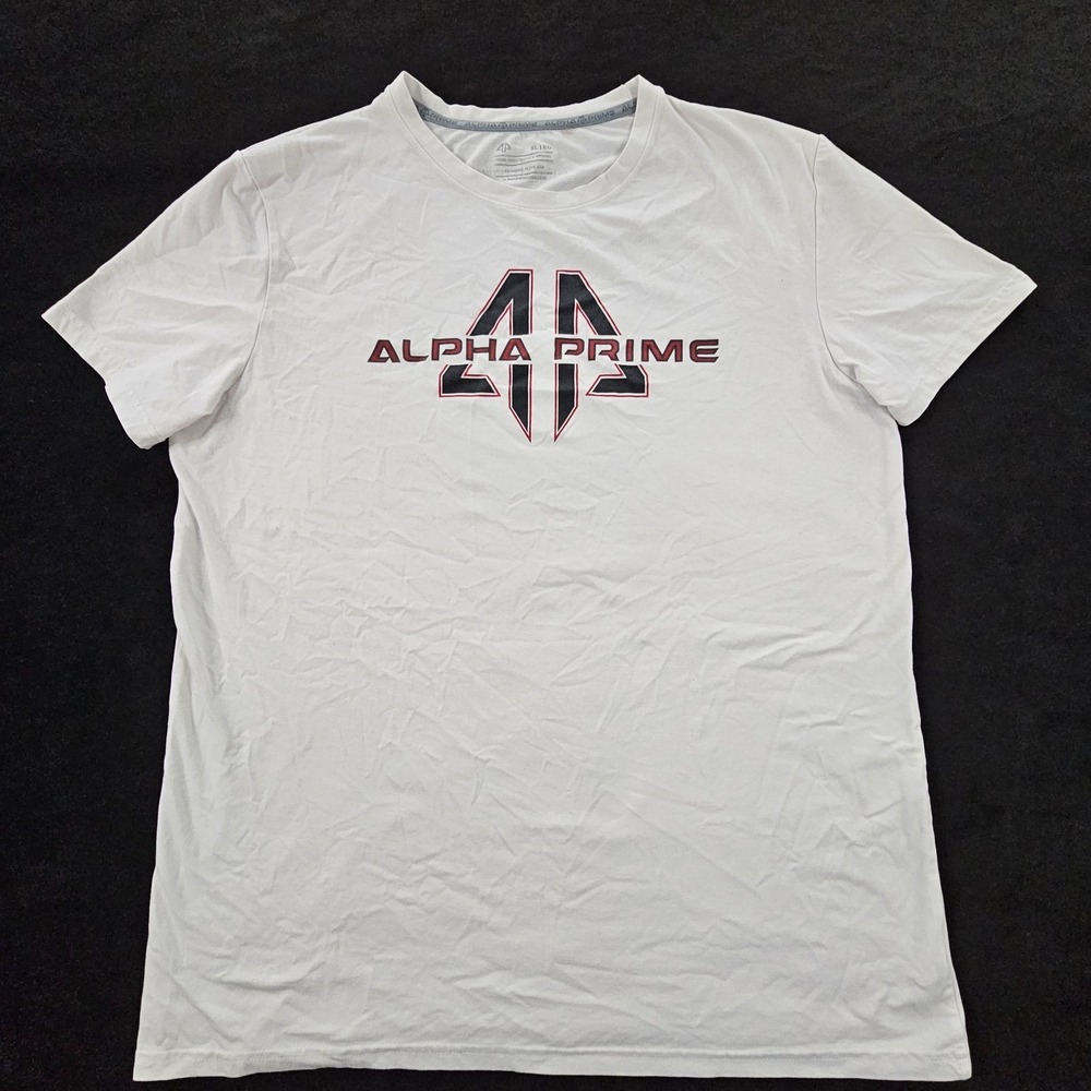Alpha Prime Performance Apparel White Short Sleeve T-Shirt‎ Men's XL